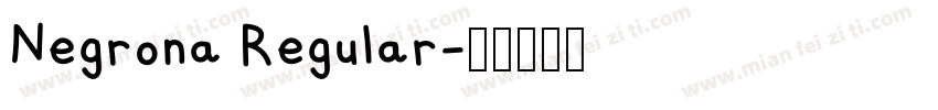 Negrona Regular字体转换